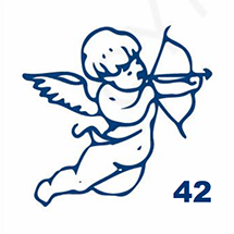 Jagua petite taille 5cm x 5cm - Cupidon