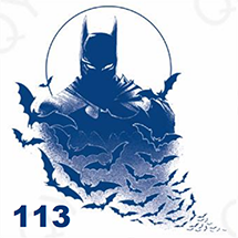 Jagua petite taille - Portrait de Batman et chauve-souris