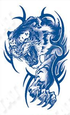 Tatouage de tête de Tigre - Force insoumise et puissance furtive