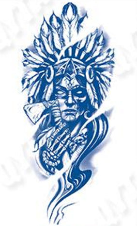 Tattoo indien d'amérique mort-vivant - Esthétique macabre rebelle et Traditions ancestrales