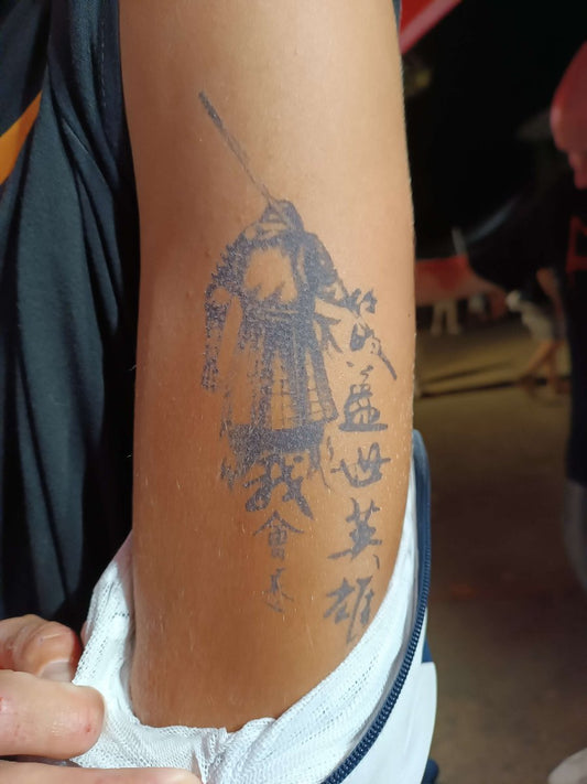 Tatouages au jagua de samouraï - Honneur courage et intégrité