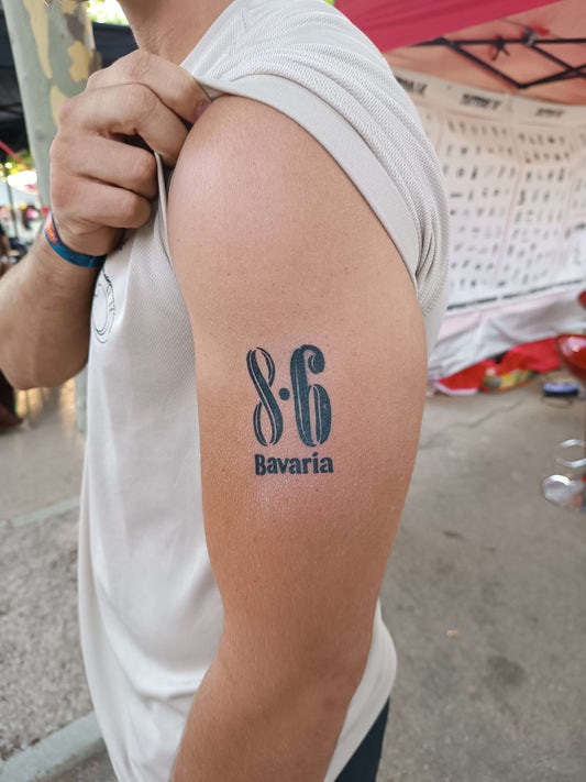 Pochoir 8.6 pour tatouage aérographe taille moyenne