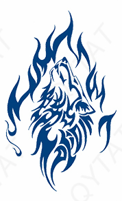 Tattoo jagua de Loup tribal