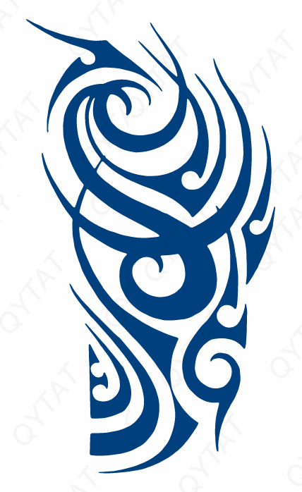 Tatouage Tribal haut du bras au jagua 16cm - Force identité et esthétique