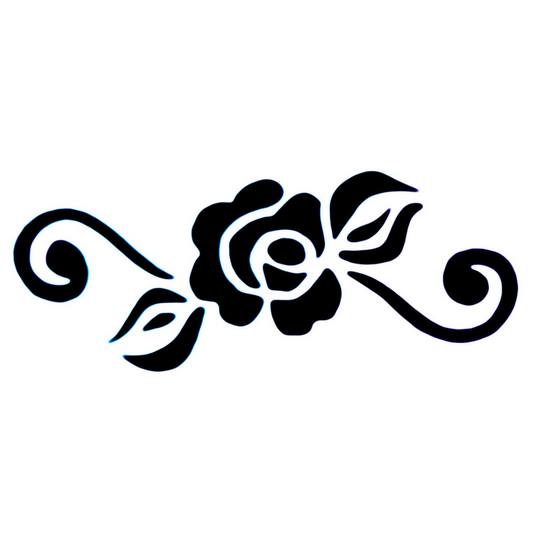 Pochoir bracelet rose mini modèle 4,5cm