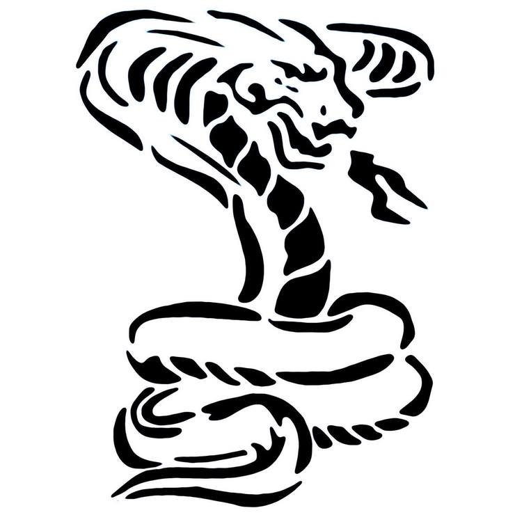Pochoir de Cobra royal grande taille