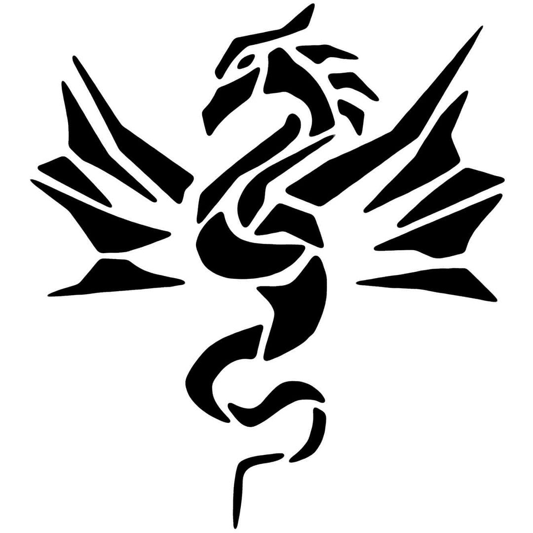 Pochoir Dragon - Taille moyenne