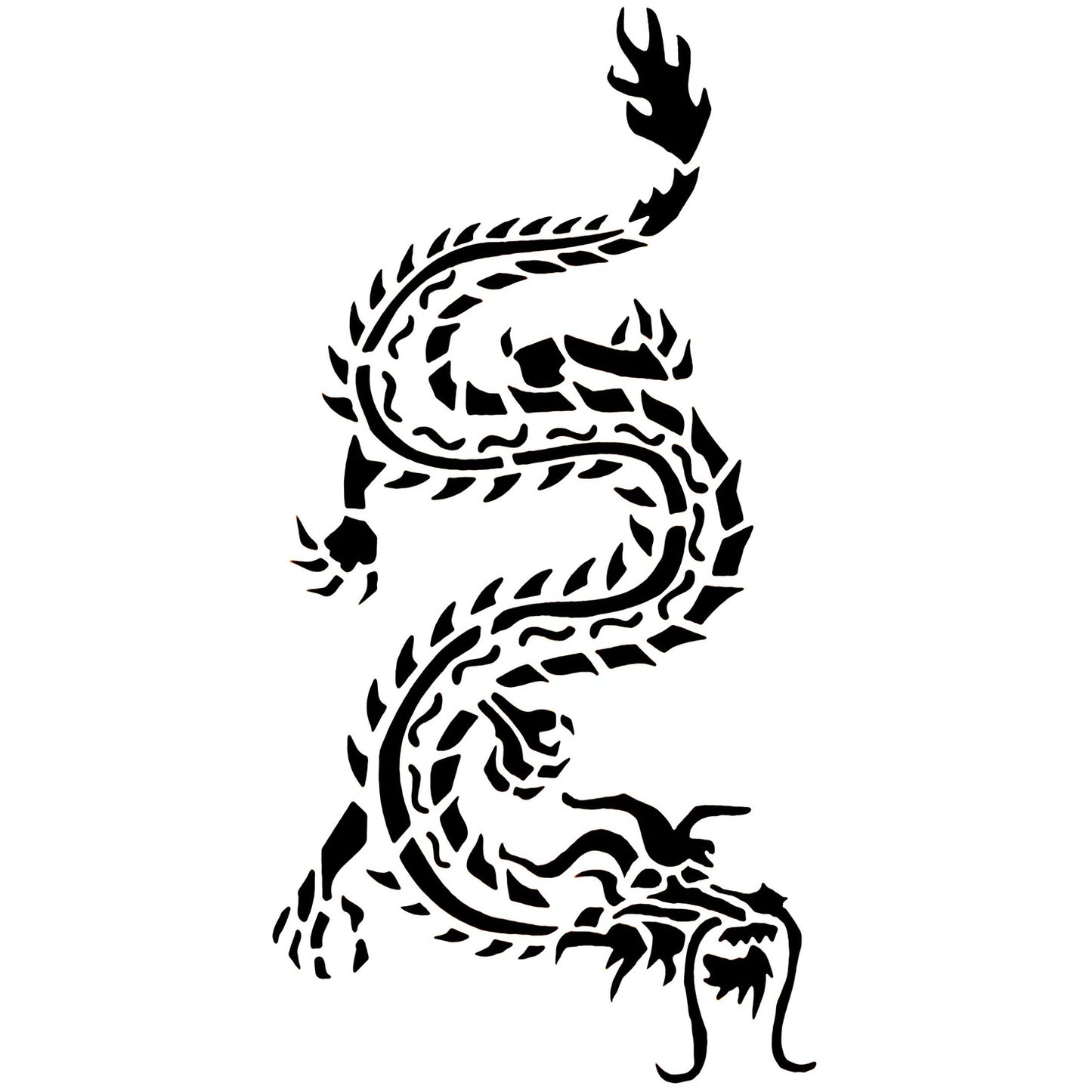 Pochoir Dragon Géant chinois