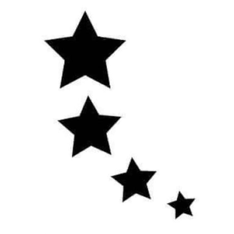 Pochoir Etoiles petit modèle 6cm