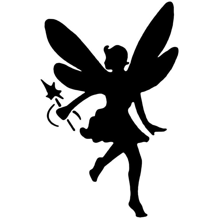Pochoir Fée taille 7,2cm