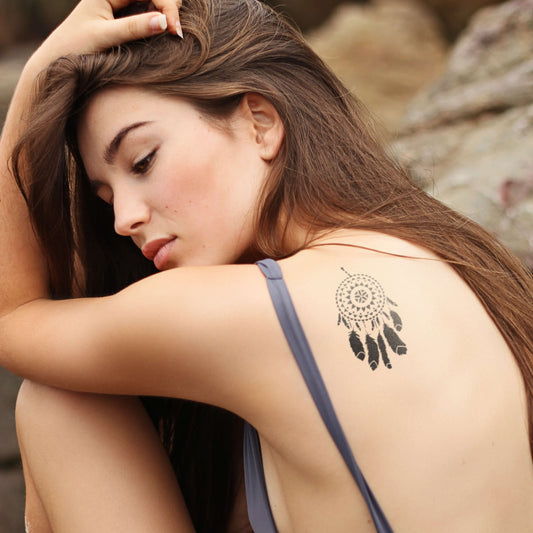 Pochoir attrape-rêve modèle taille moyenne