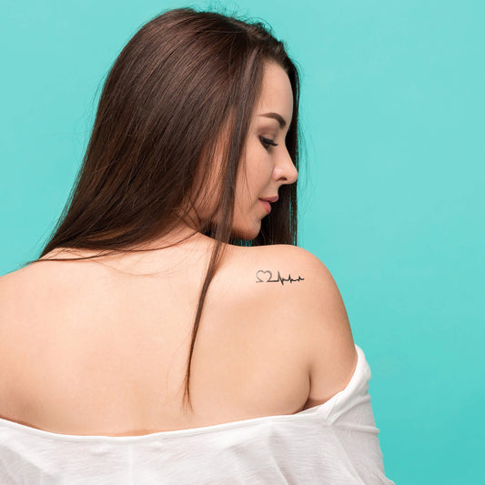 Pochoir Coeur électro-cardio battements du coeur