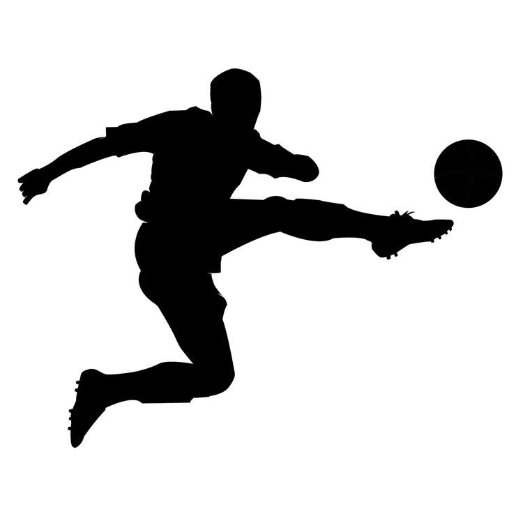 Pochoir footballeur shoot pour tattoo