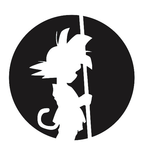 Pochoir Goku jeune taille moyenne