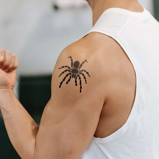 Pochoir araignée mygale pour tatouage temporaire aérographe