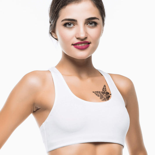 Pochoir orchidée hibiscus pour tatouage