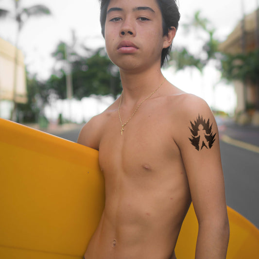 Pochoir Goku super Saîan 1 taille moyenne