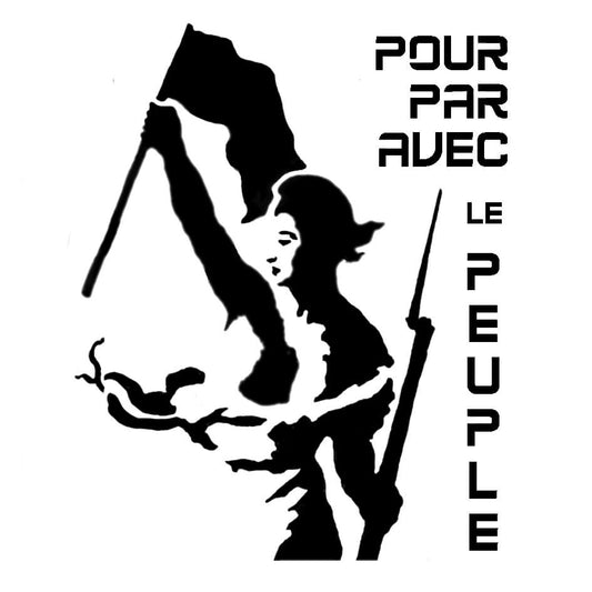 Pochoir la liberté guidant le peuple