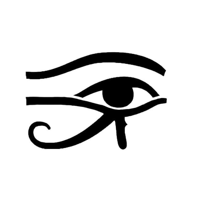 Pochoir oeil d'horus pour petit tattoo