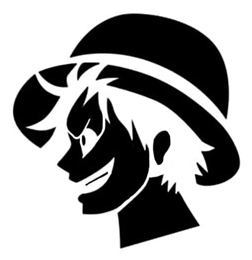Pochoir One P. Luffy pour tattoo