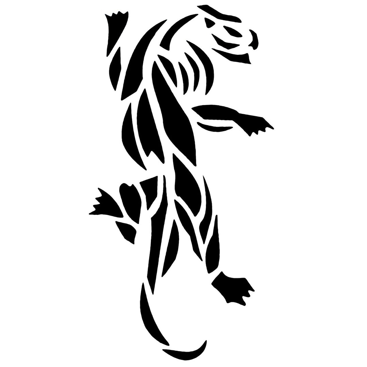 Pochoir panthère noire 1 tatouage
