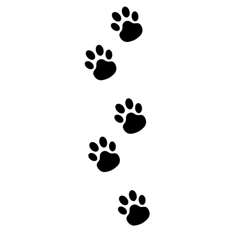 Pochoir pattes de chat pour tattoo