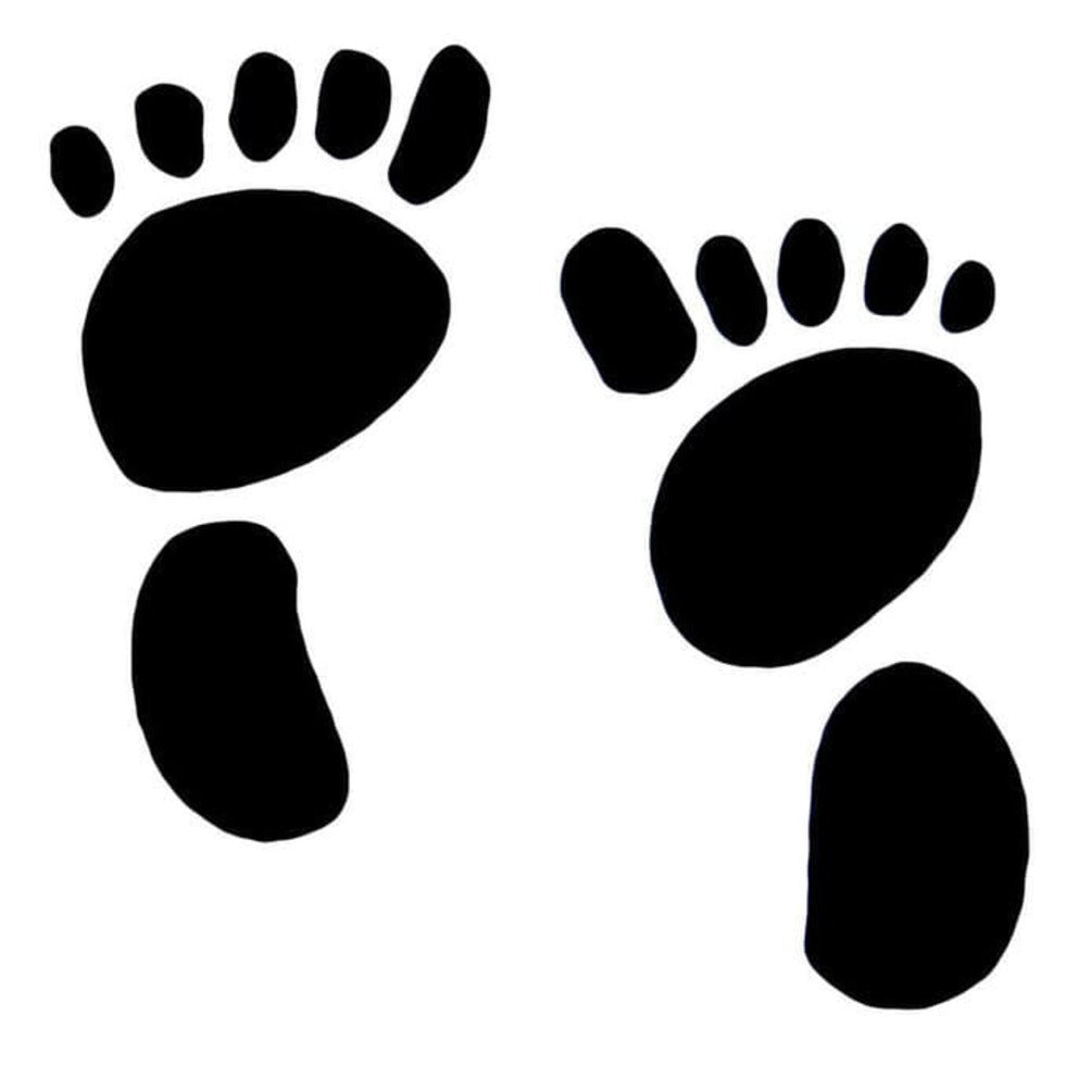 Pochoir Pieds modèle 4cm