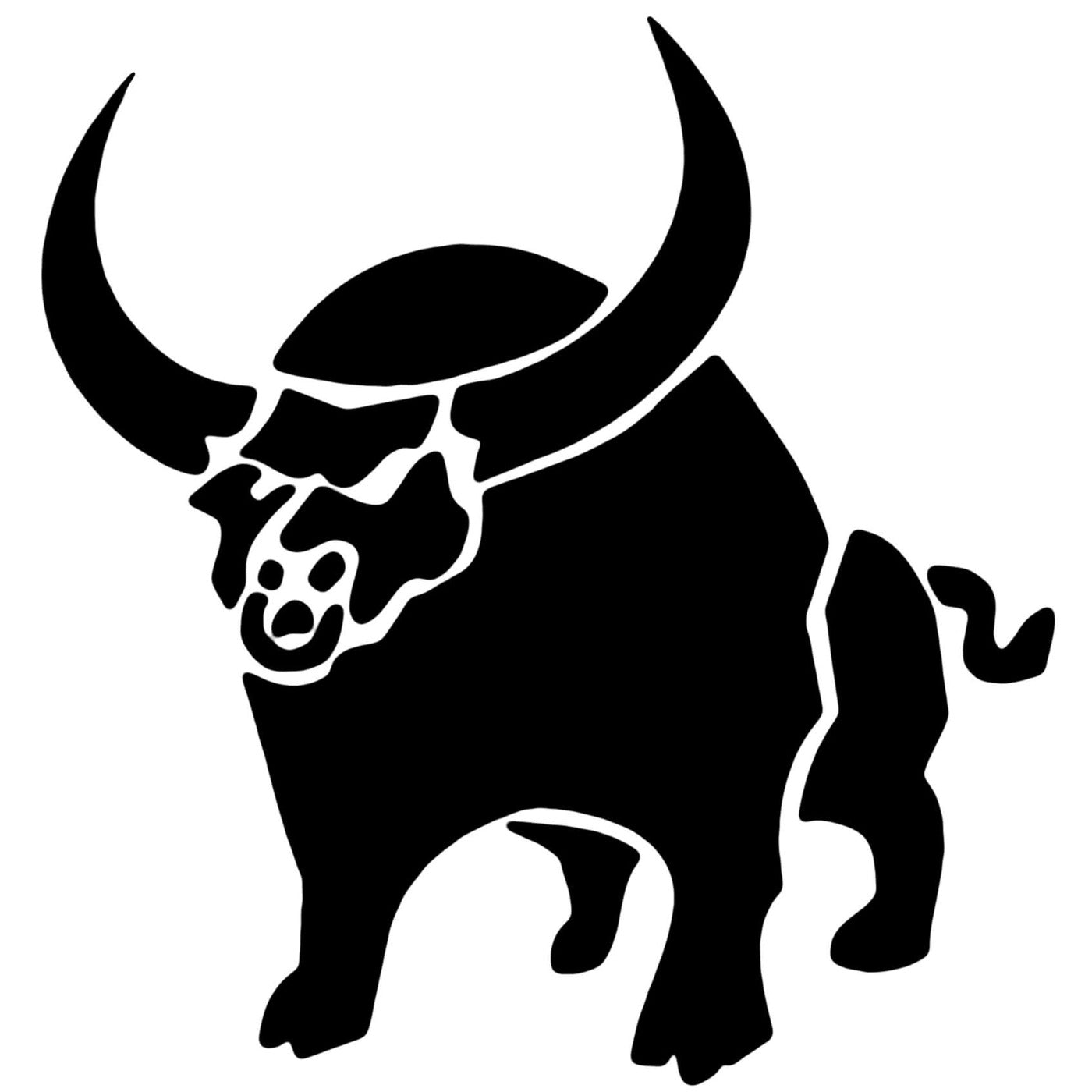 Pochoir de taureau pour tattoo aérographe