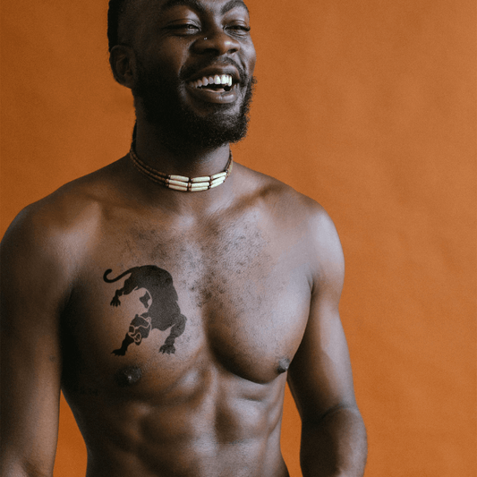 Pochoir panthère noire grande taille