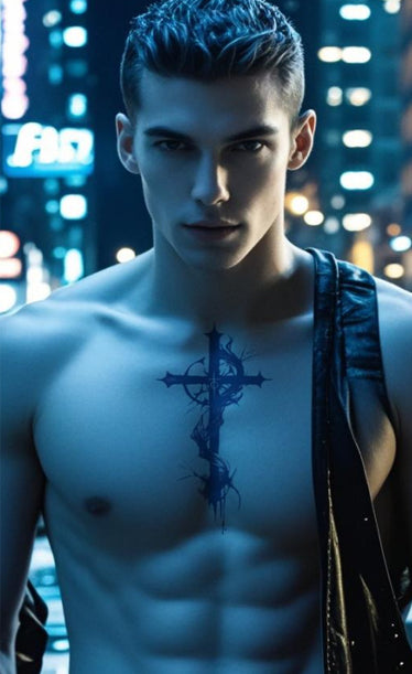 Tatouage de sombre croix gothique - Malédiction et Rituel du néant