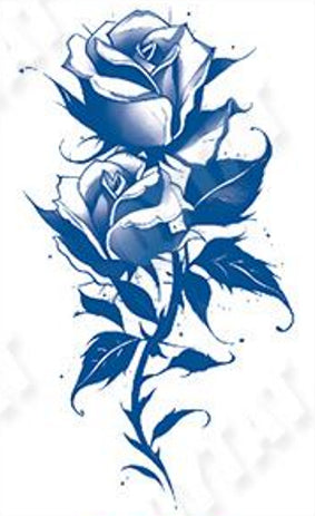 Tattoo au Jagua 2 roses - Passion sophistiquée élégance