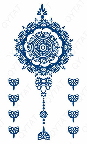 Tatouage au jagua – Mandala floral hindou - Harmonie Inspiration et universalité