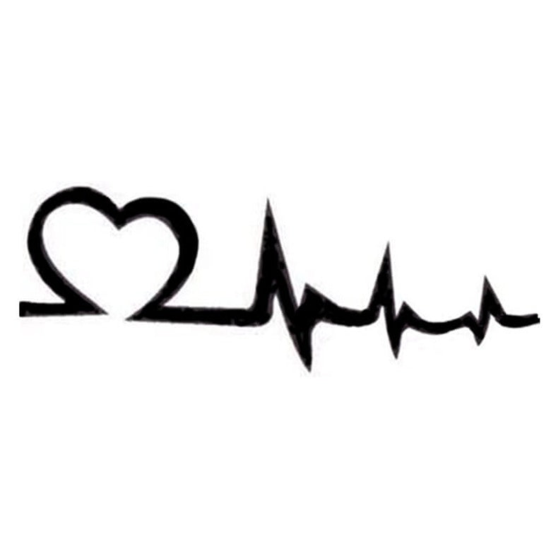 Pochoir Coeur électro-cardio battements du coeur