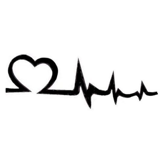Pochoir Coeur électro-cardio battements du coeur