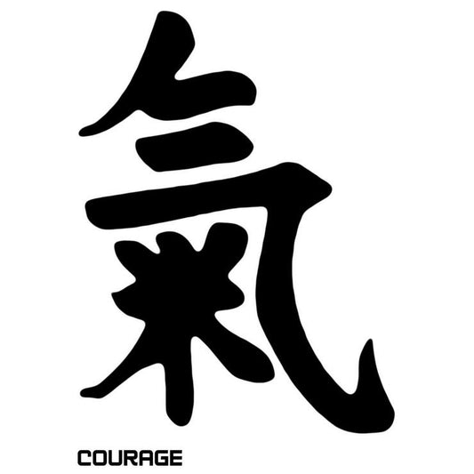Pochoir de tatouage idéogramme chinois COURAGE