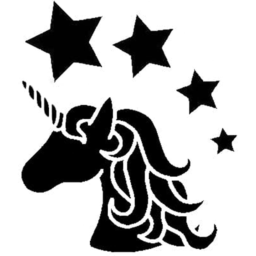 Pochoir licorne magique