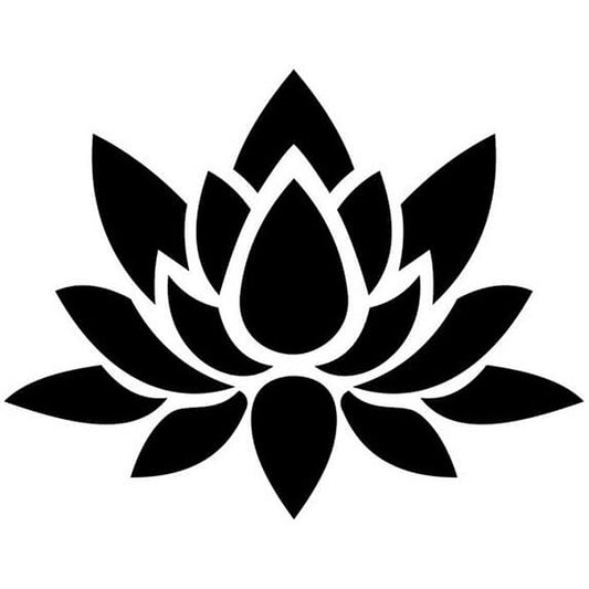 Pochoir Lotus pour tattoo à l'aérographe