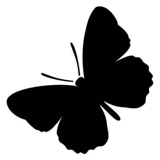 Pochoir petit papillon noir 4cm