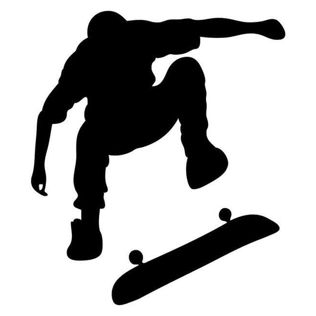 Pochoir tattoo skateur - taille moyenne